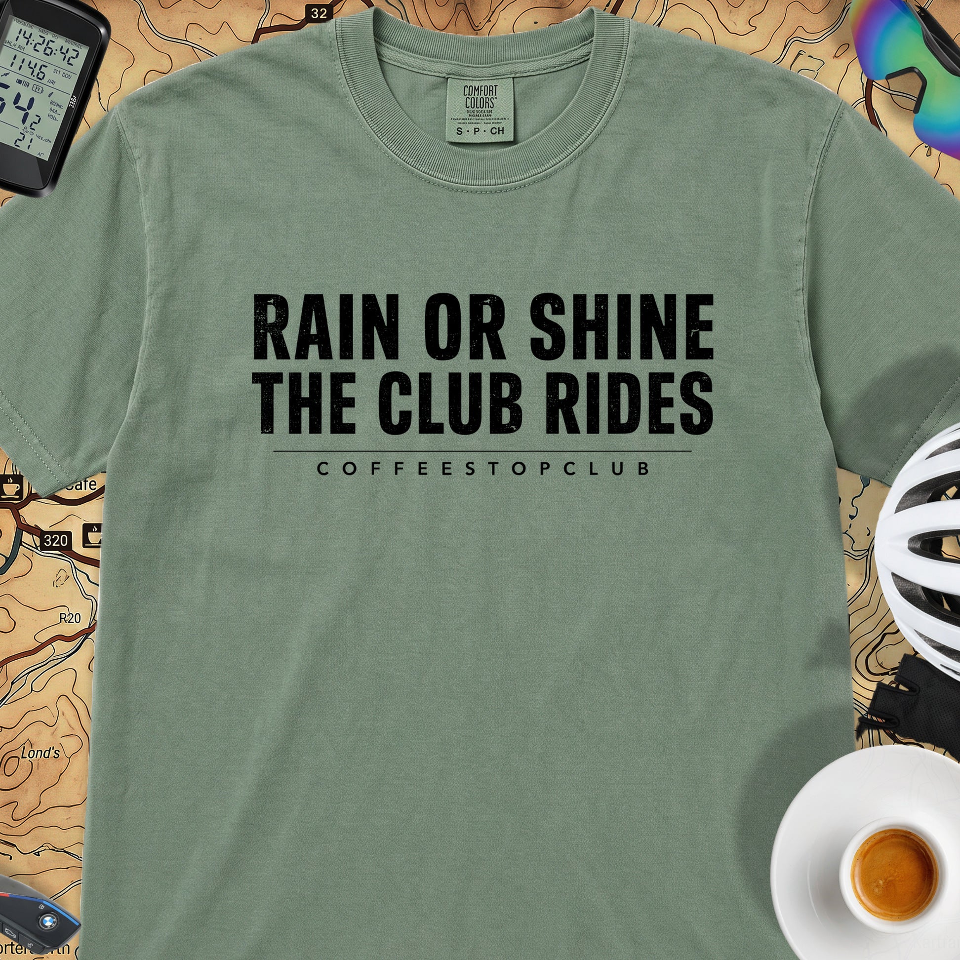 The Club Rides... T‑Shirt — Light Green