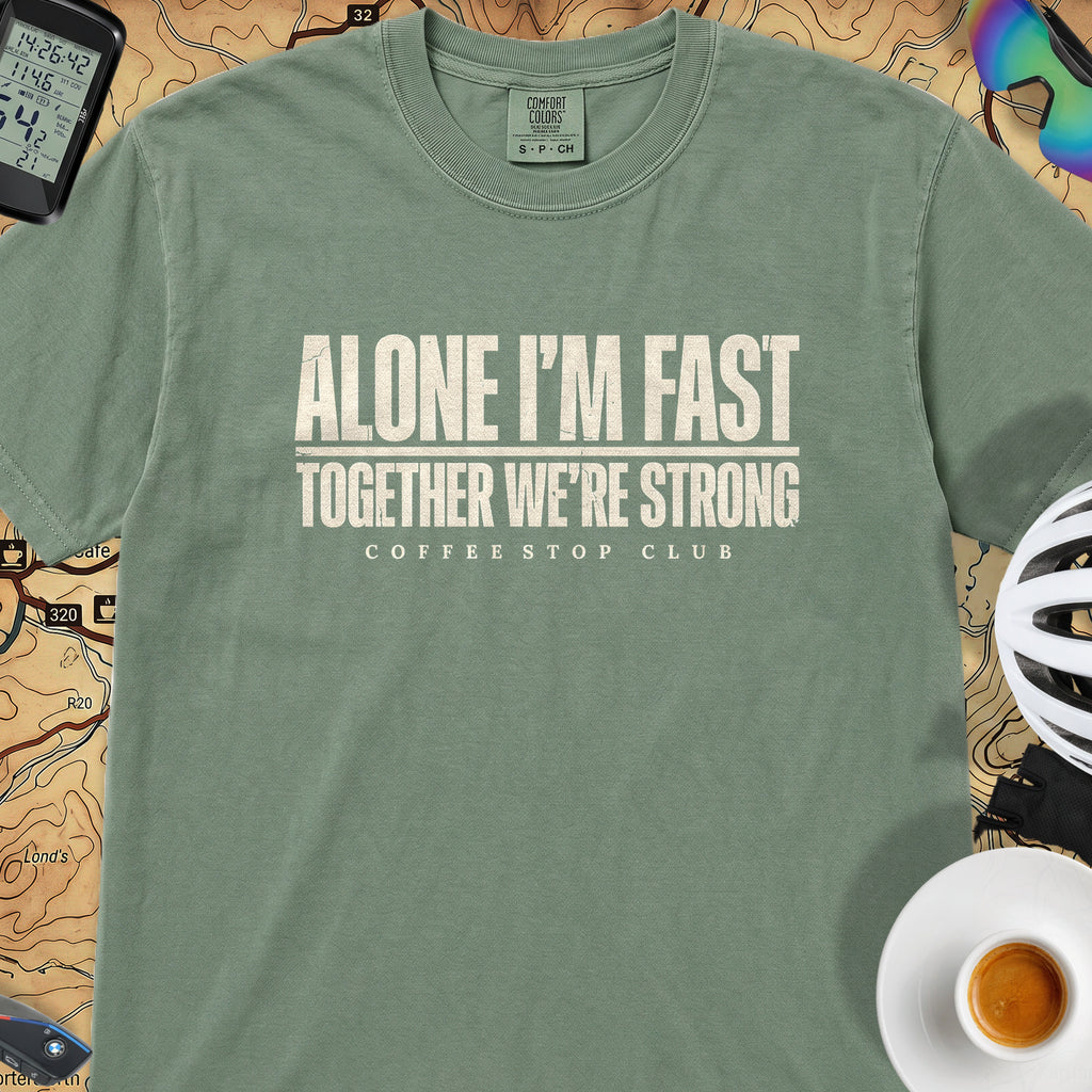 Alone I'm Fast T‑Shirt — Light Green