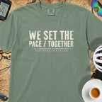 We Set The Pace T‑Shirt — Light Green