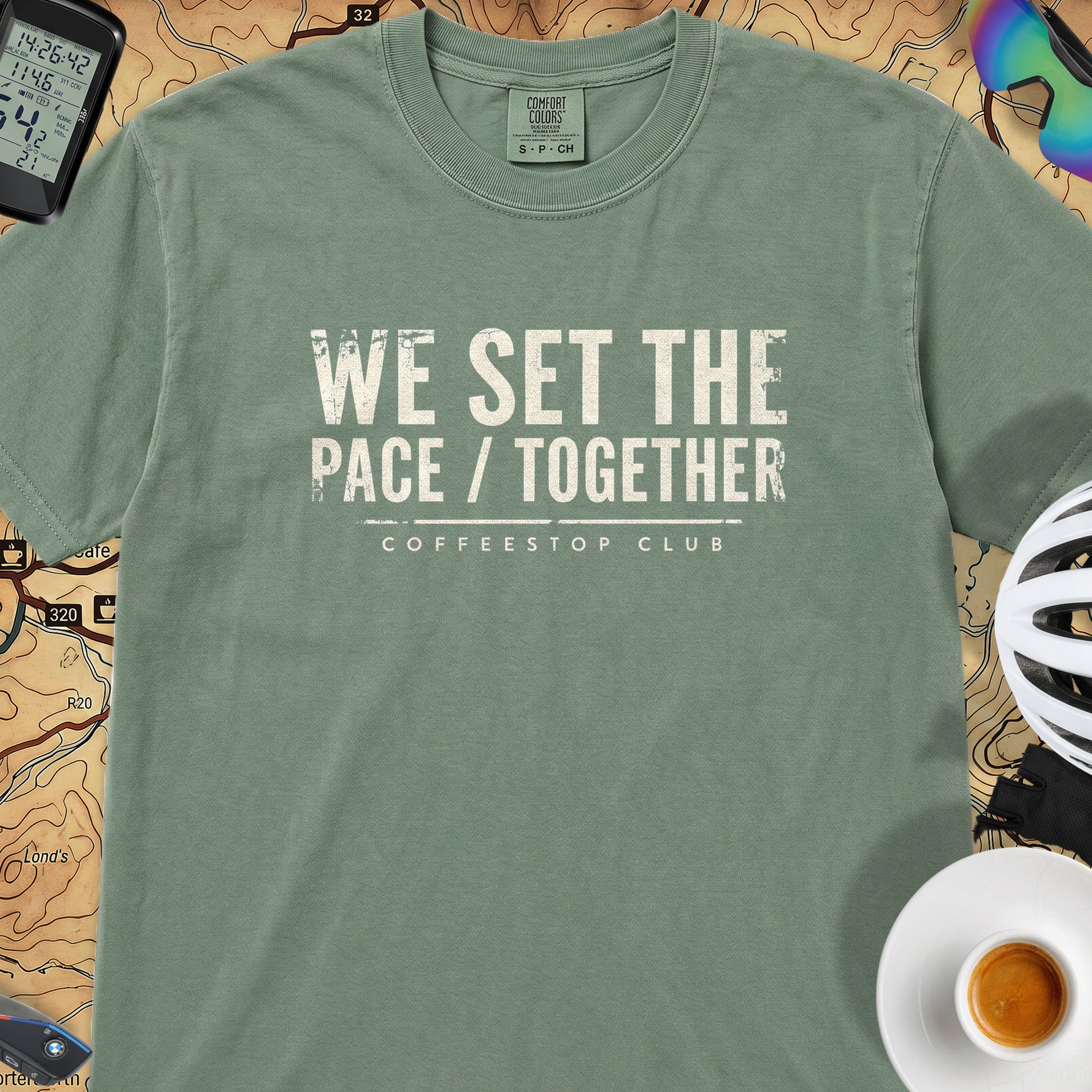 We Set The Pace T‑Shirt — Light Green
