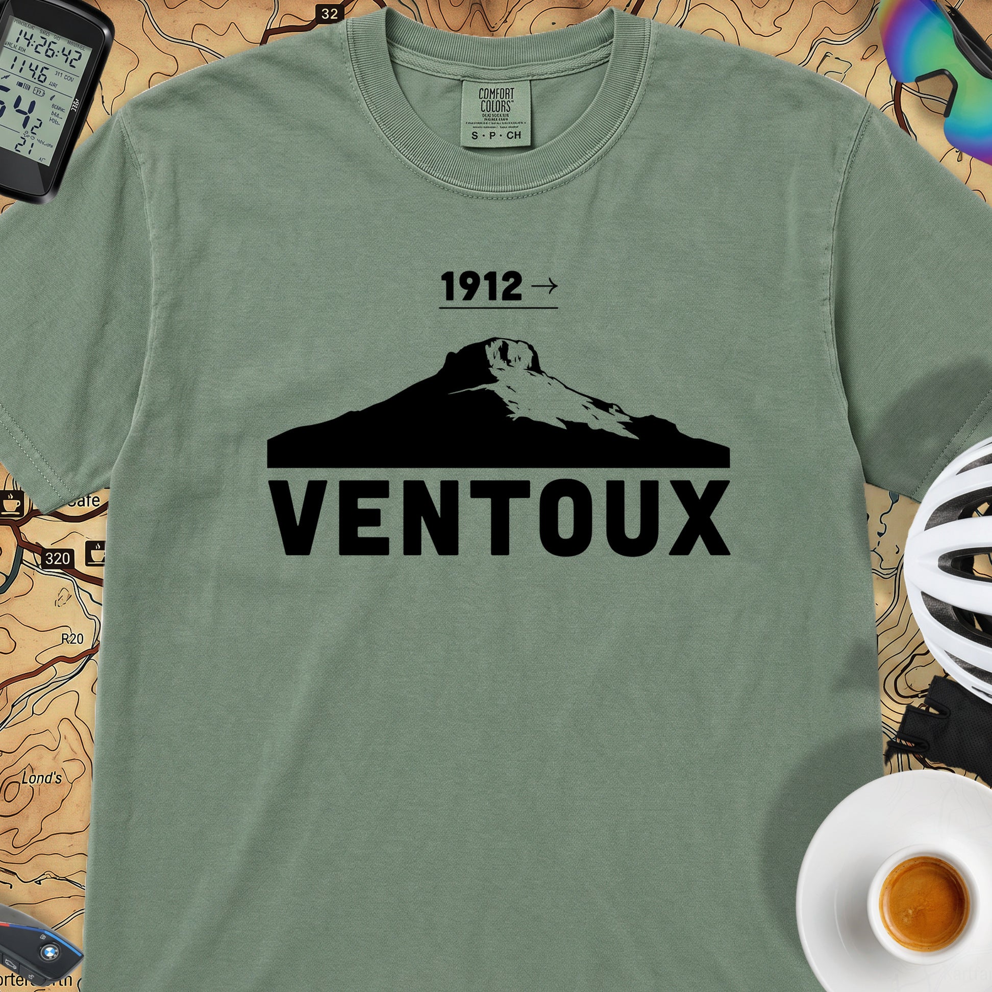 Ventoux 1912 Tour T‑Shirt — Light Green