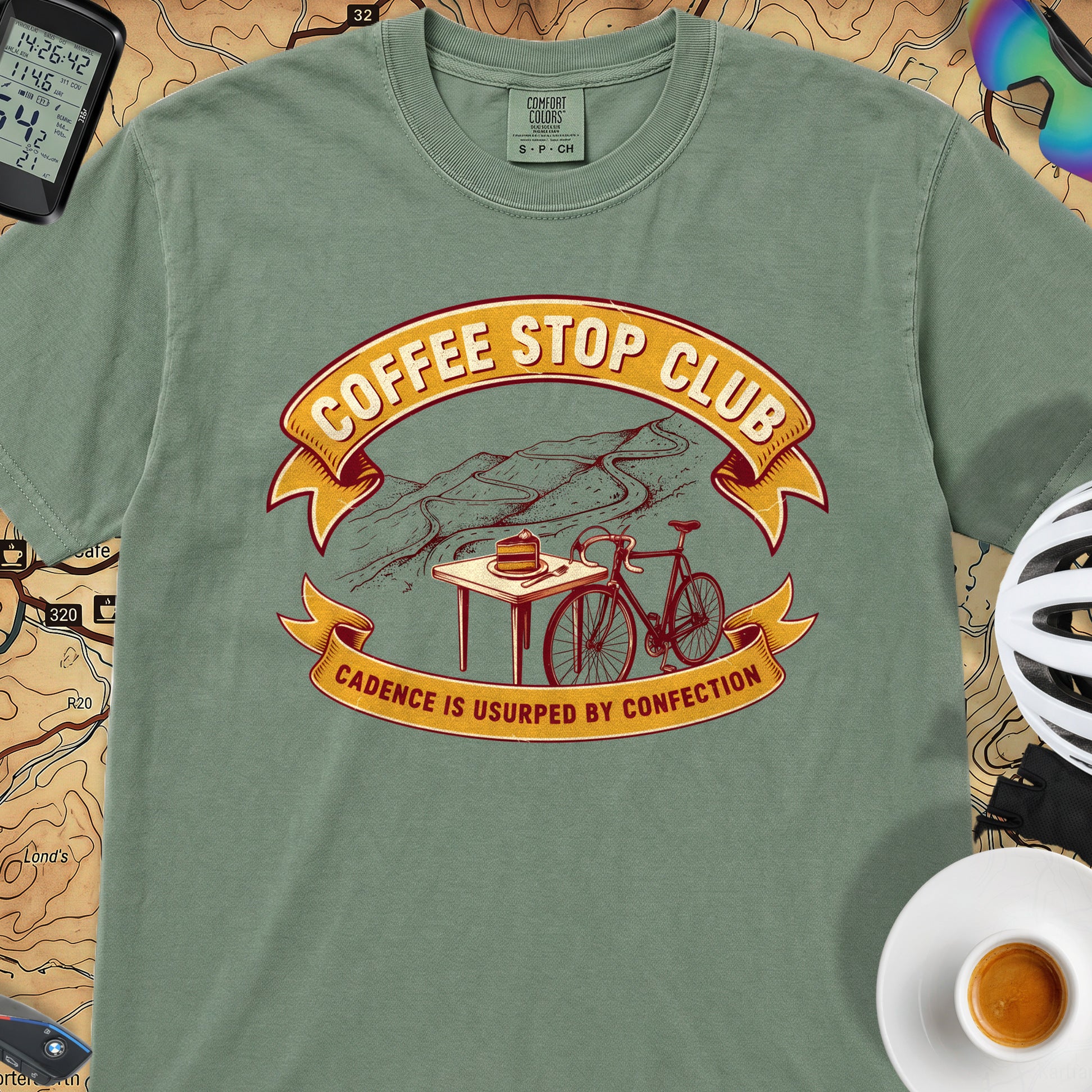 Cadence Confection Cycling T‑Shirt — Light Green