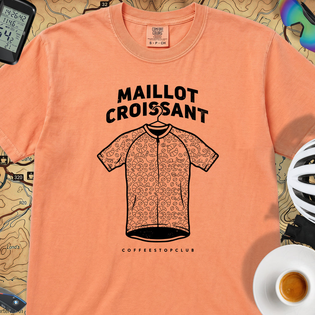 Maillot Croissant Cyclist T-Shirt — Melon