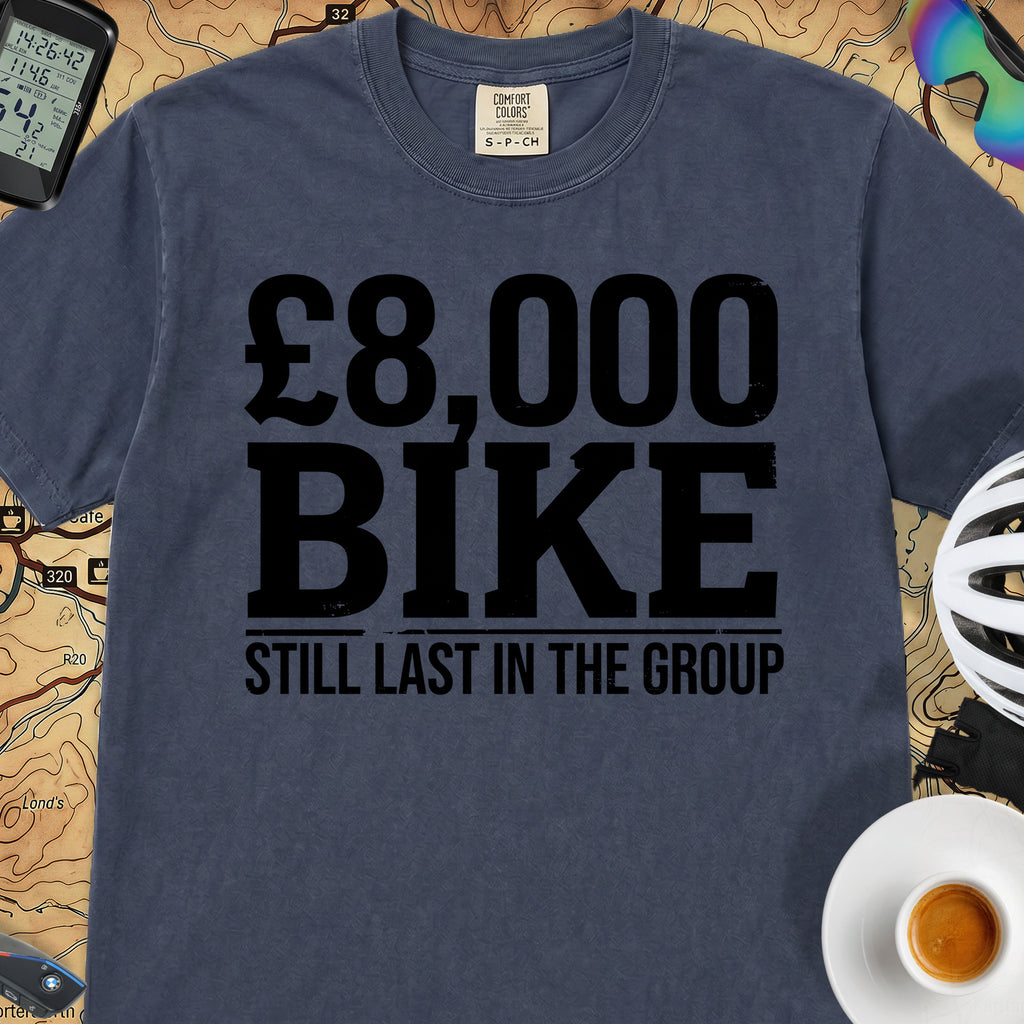 8K Bike Still Last T‑Shirt — Midnight