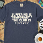 Suffering is Temporary Cycling T‑Shirt — Midnight