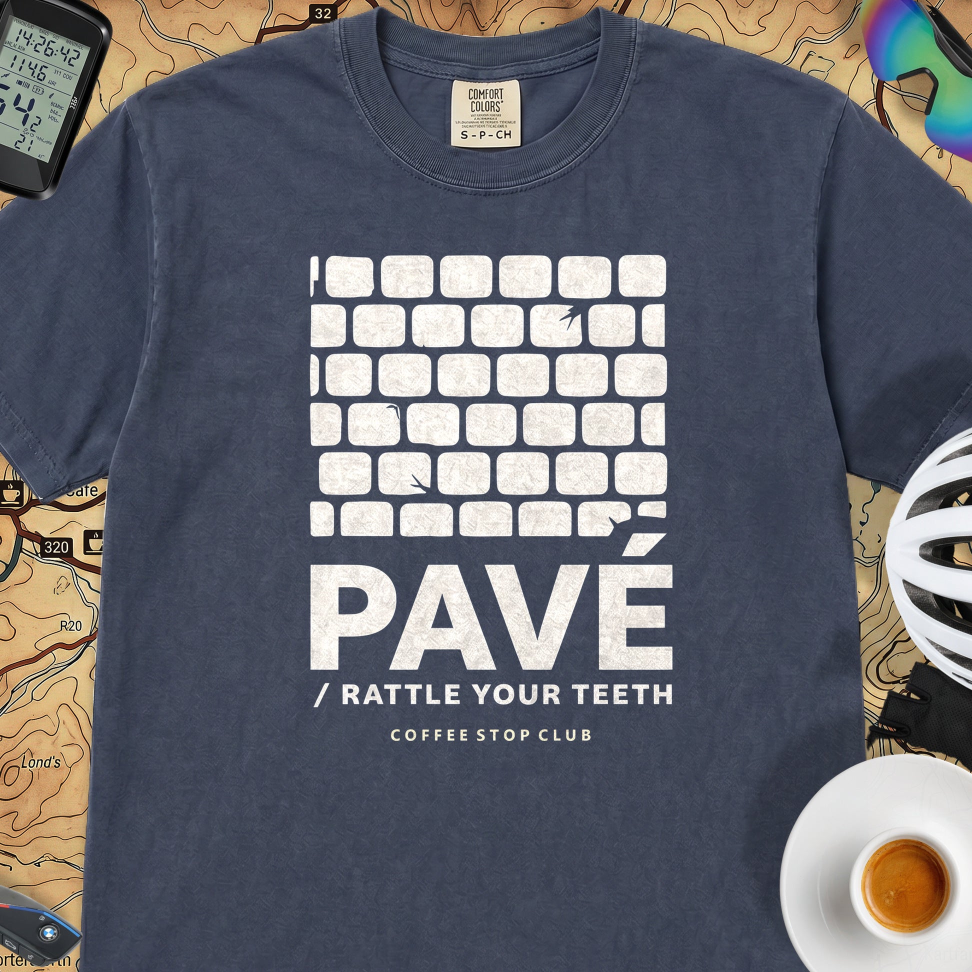 Pavé Tour T‑Shirt — Midnight