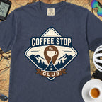 The Coffee Stop Club T‑Shirt — Midnight