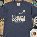 Climb For Coffee T‑Shirt — Midnight