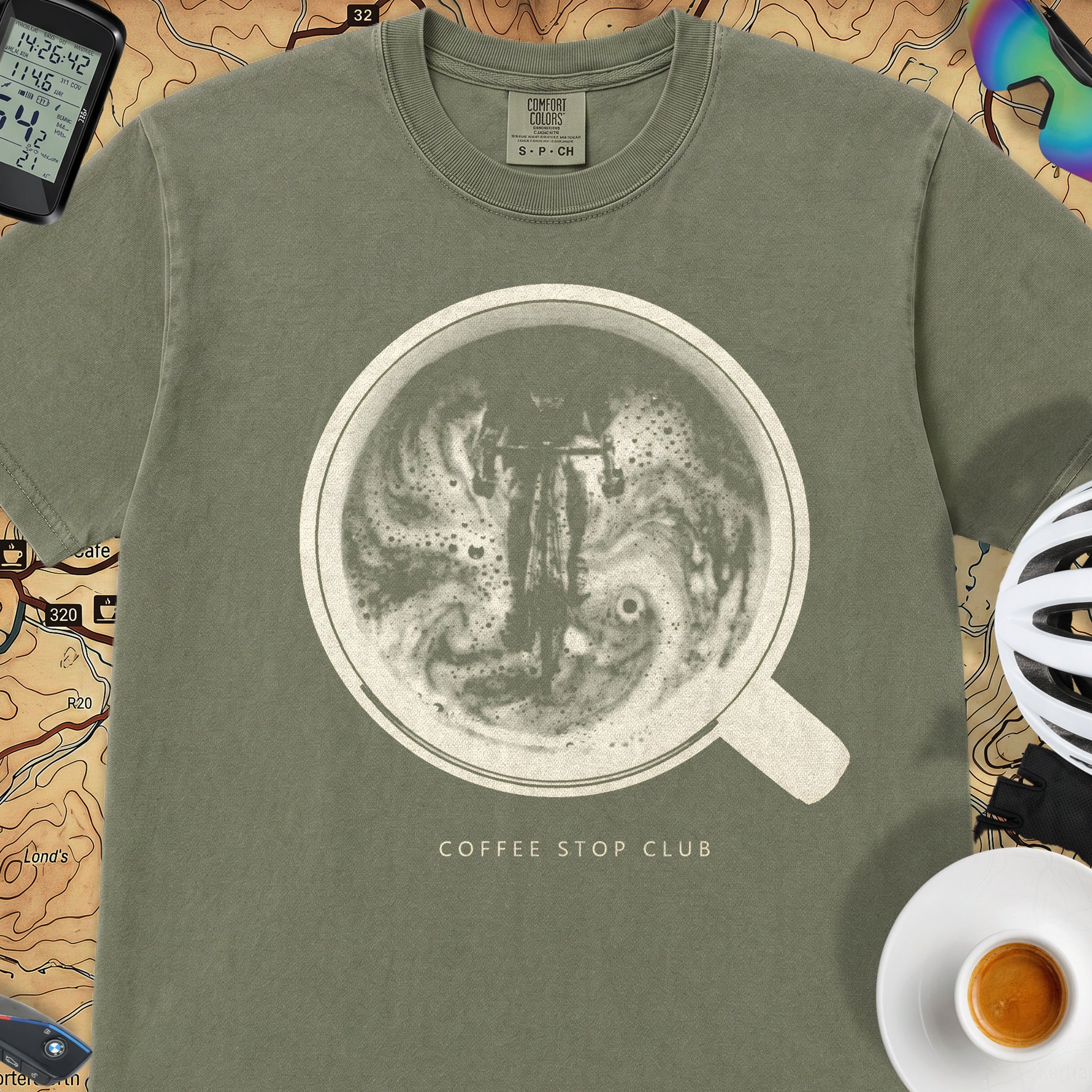 Crema de la Crema Cycling T-Shirt — Moss