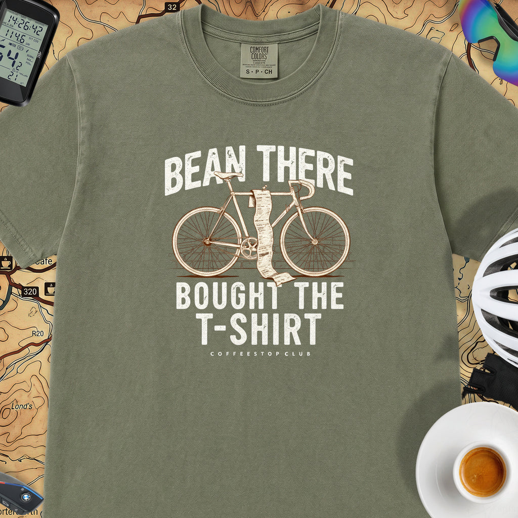 Bean There Cycling T-Shirt — Moss