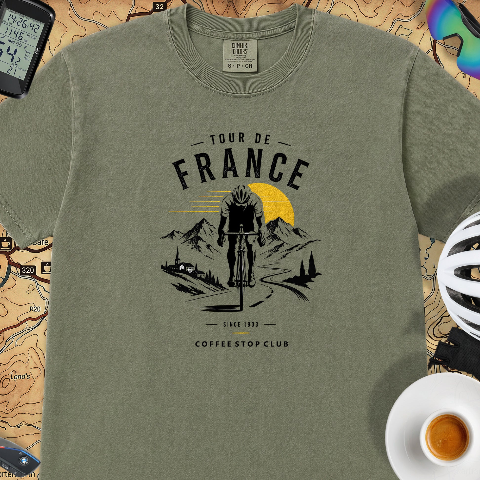 Tour de France Club T-Shirt — Moss