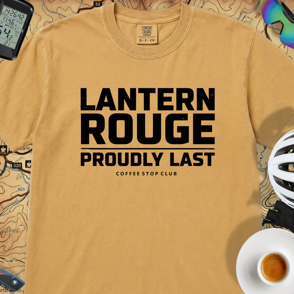 Lanterne Rouge Cycling T‑Shirt — Mustard