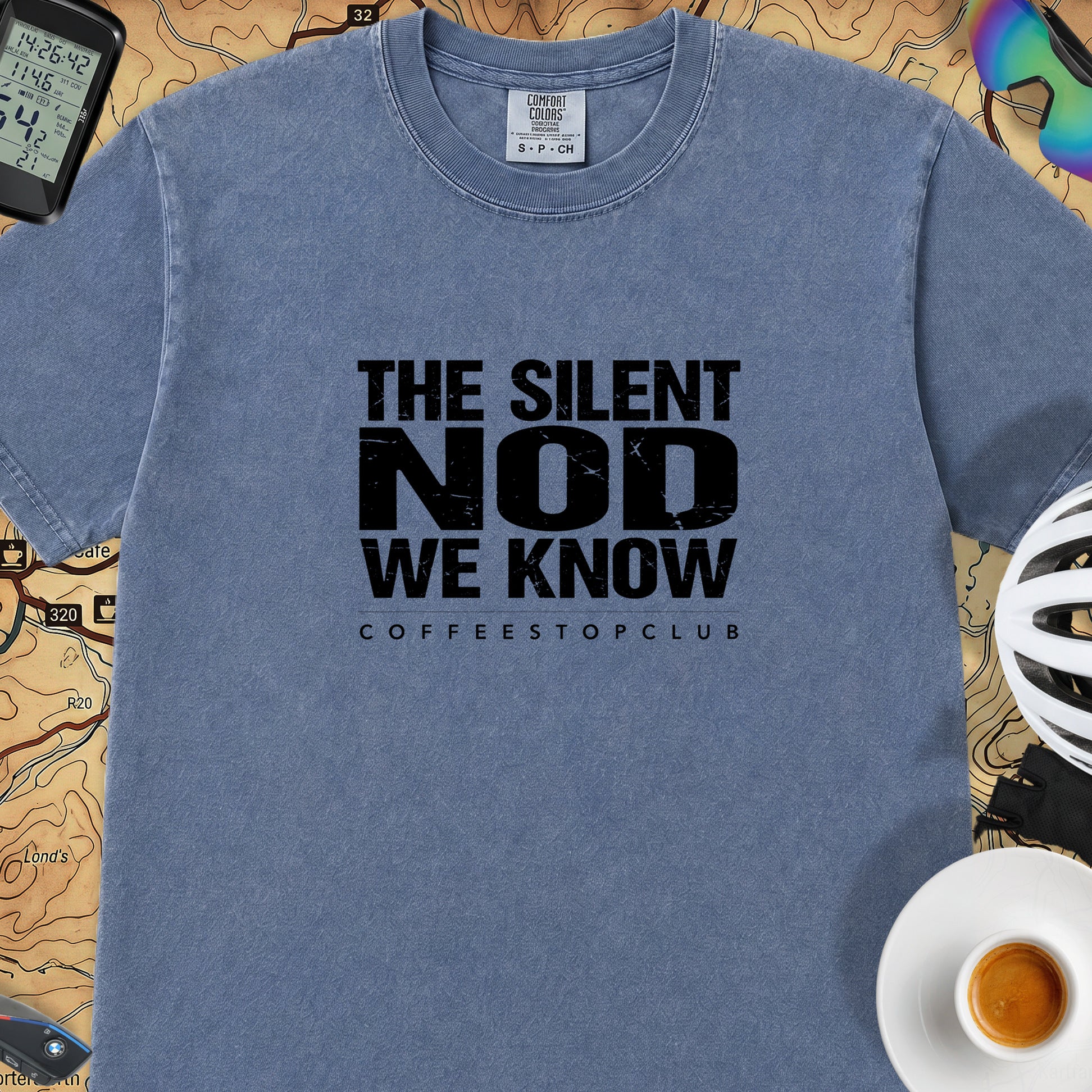 Silent Nod T‑Shirt — Mystic Blue