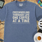 Freewheeling Life T‑Shirt — Mystic Blue