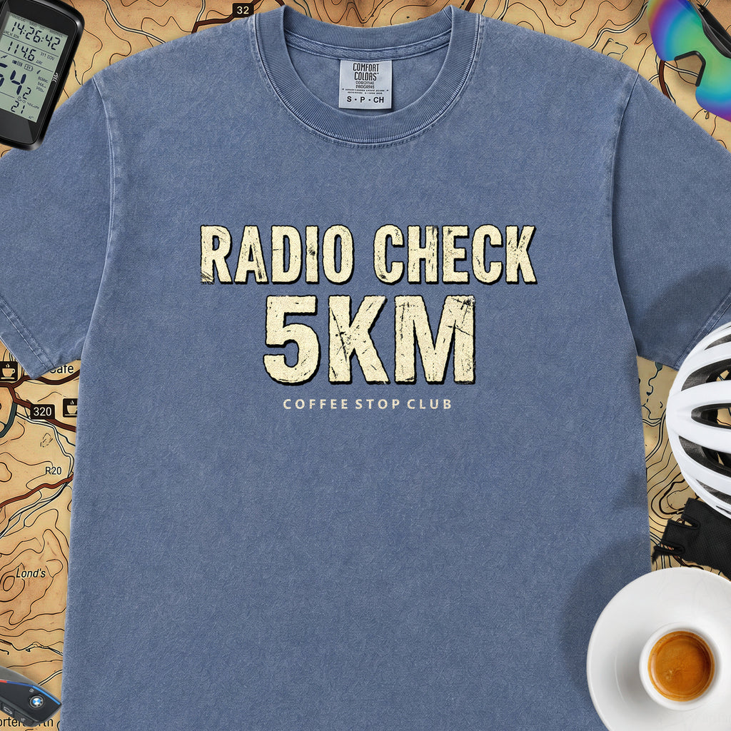 Radio Check 5Km Tour T‑Shirt — Mystic Blue