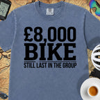 8K Bike Still Last T‑Shirt — Mystic Blue