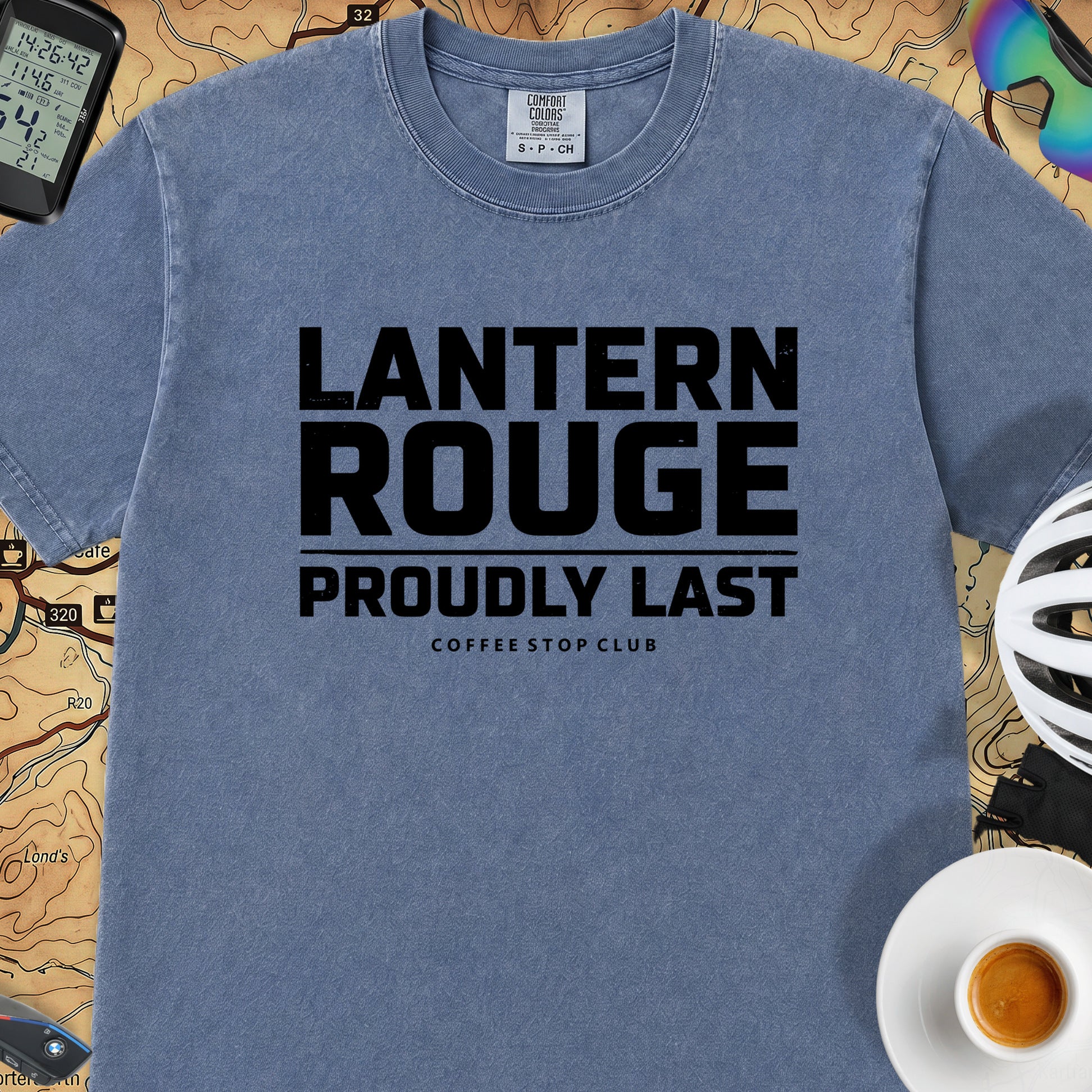 Lanterne Rouge Cycling T‑Shirt — Mystic Blue