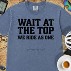 Wait at the Top T‑Shirt — Mystic Blue
