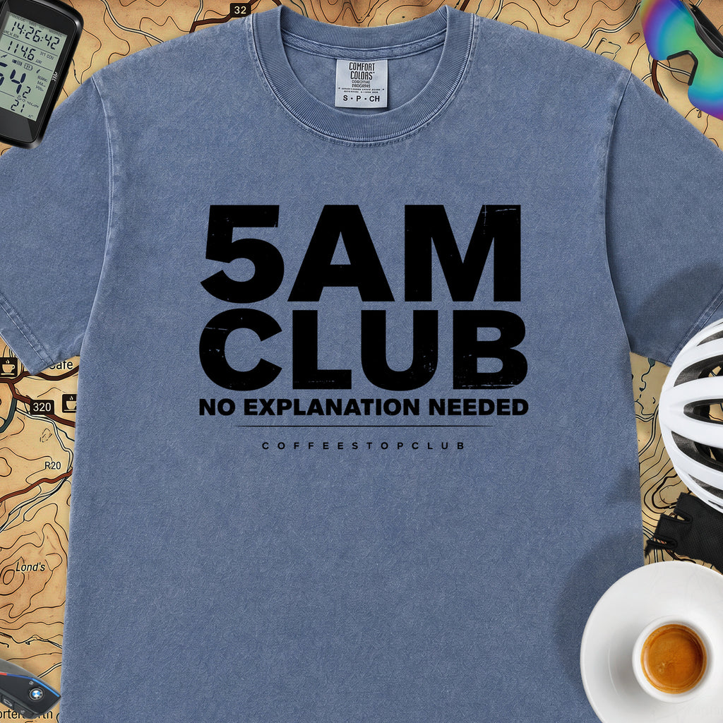 5AM Club T‑Shirt — Mystic Blue