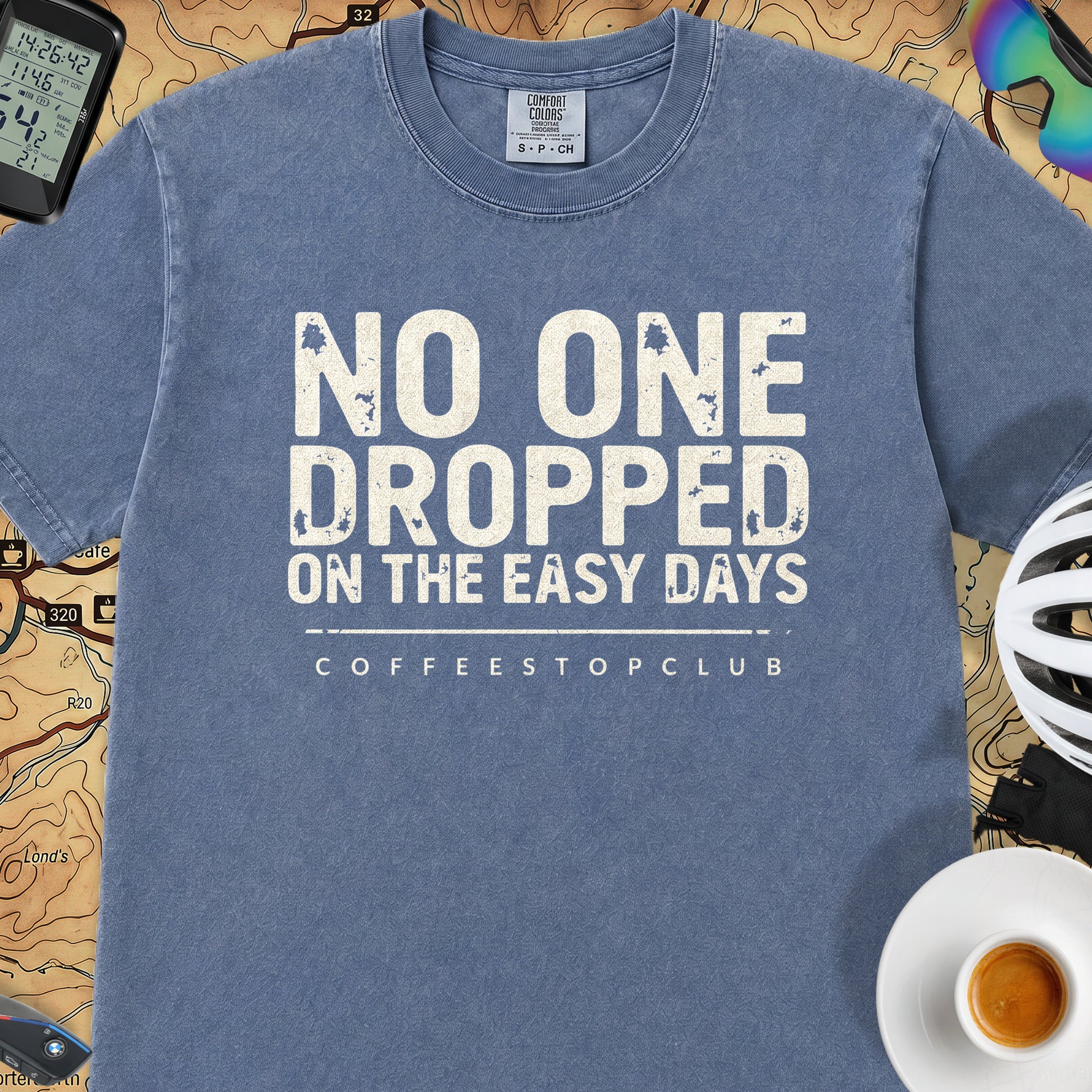 No-one Dropped T‑Shirt — Mystic Blue