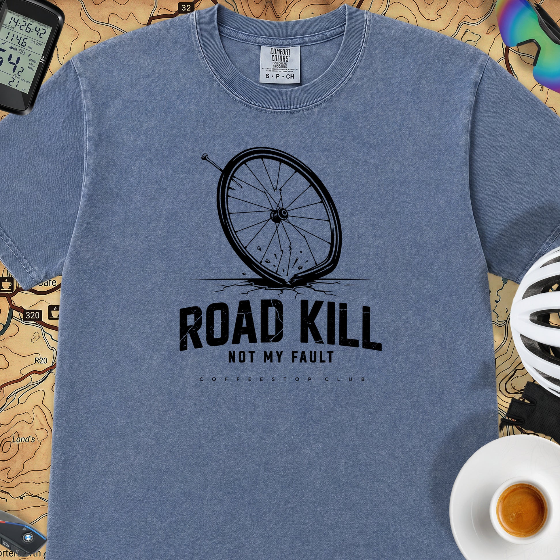Road Kill T‑Shirt — Mystic Blue