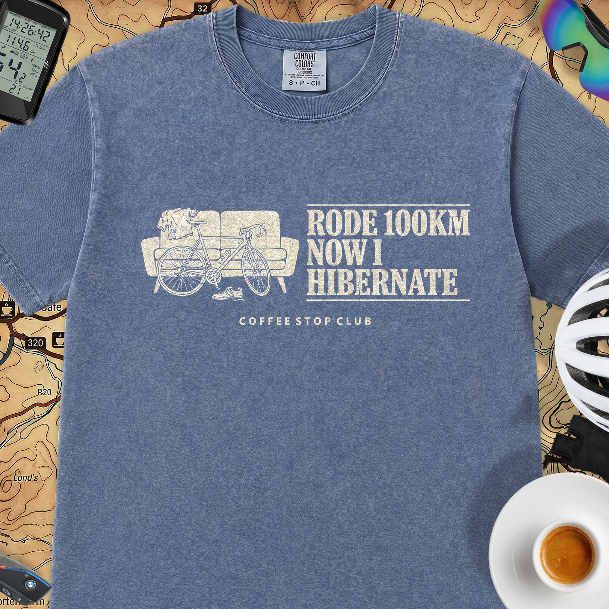 Bike --> Hibernate T‑Shirt — Mystic Blue