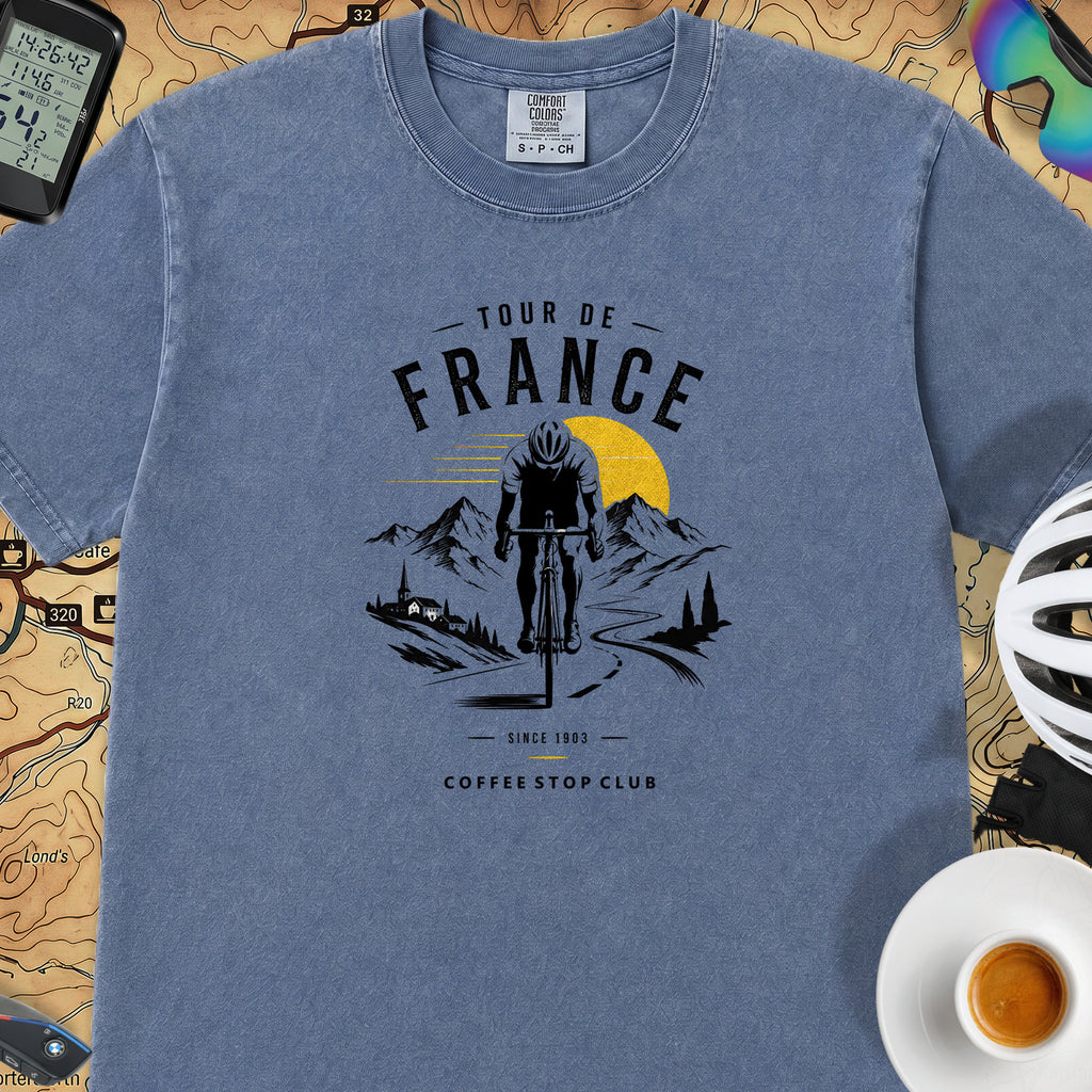 Tour de France Club T-Shirt — Mystic Blue