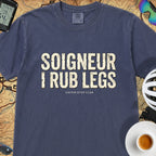 Soigneur Leg Rub Tour T‑Shirt — Navy