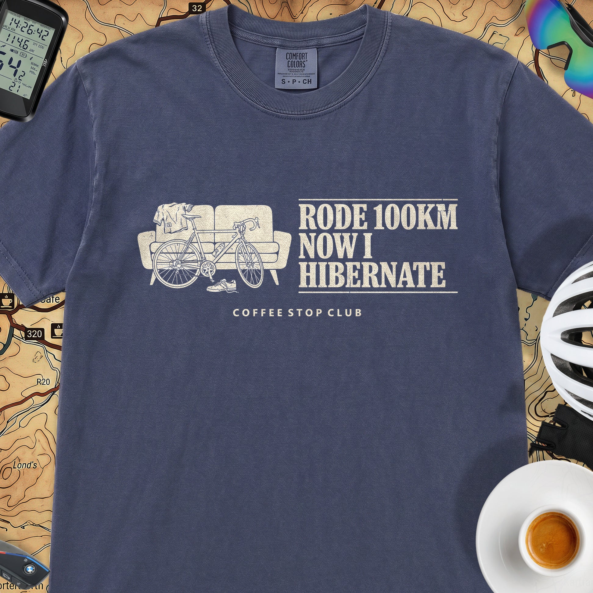 Bike --> Hibernate T‑Shirt — Navy