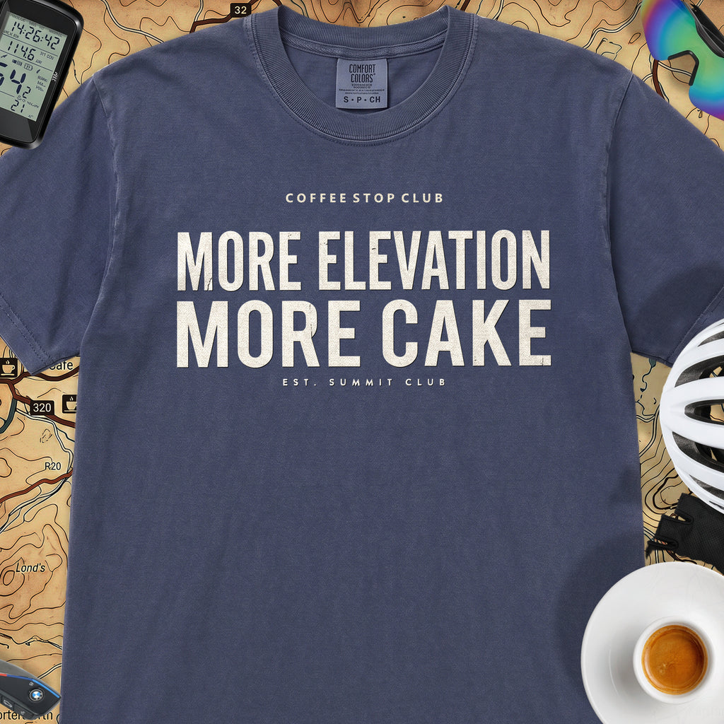 More Elevation More Cake T‑Shirt — Navy