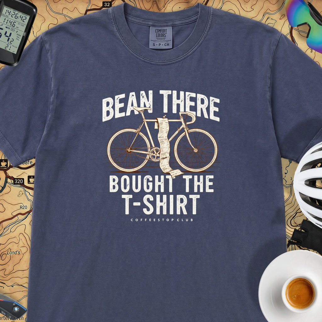 Bean There Cycling T-Shirt — Navy