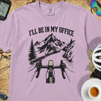 I'll Be In My Office Bike T‑Shirt — Orchid