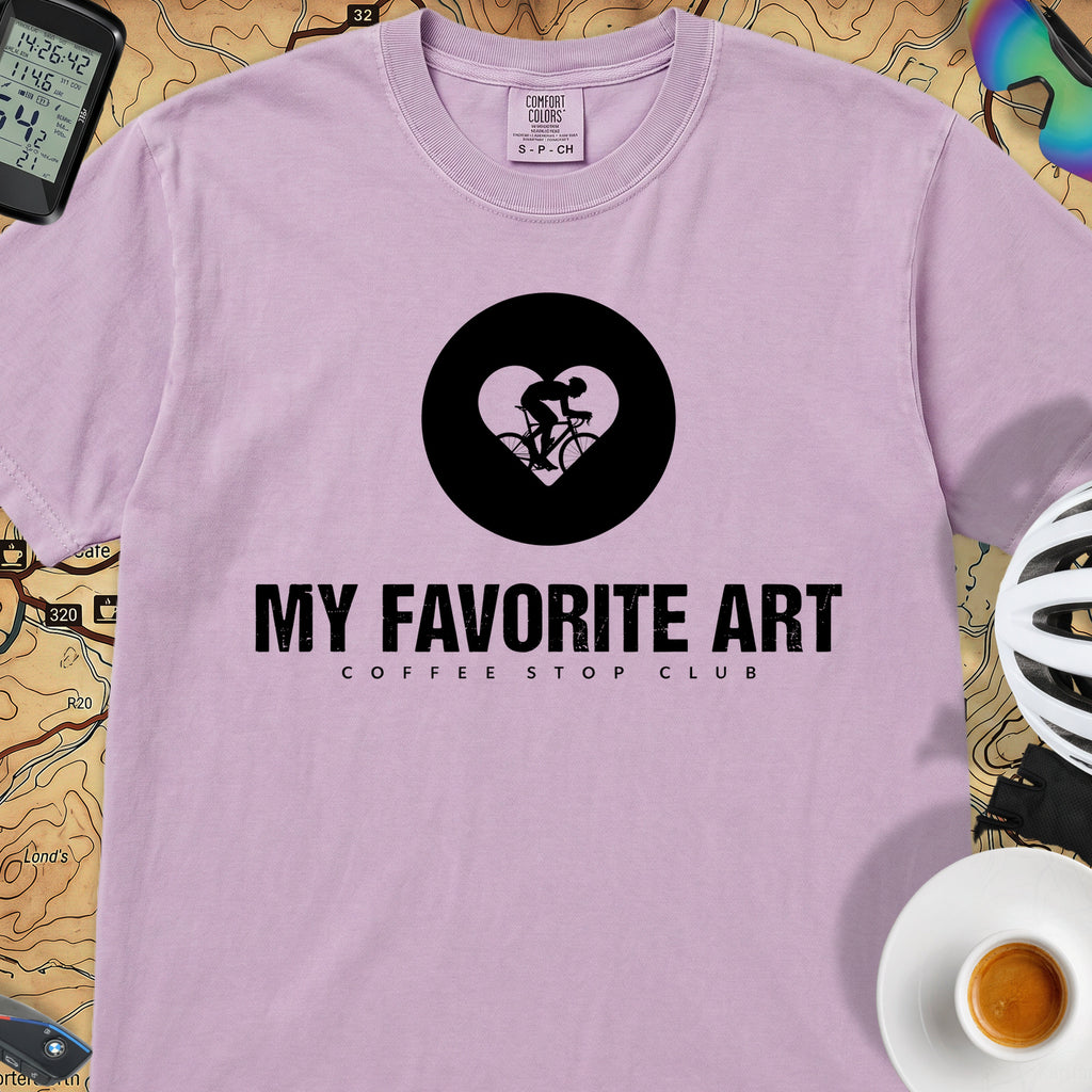 Latté Art Cycling T-Shirt — Orchid