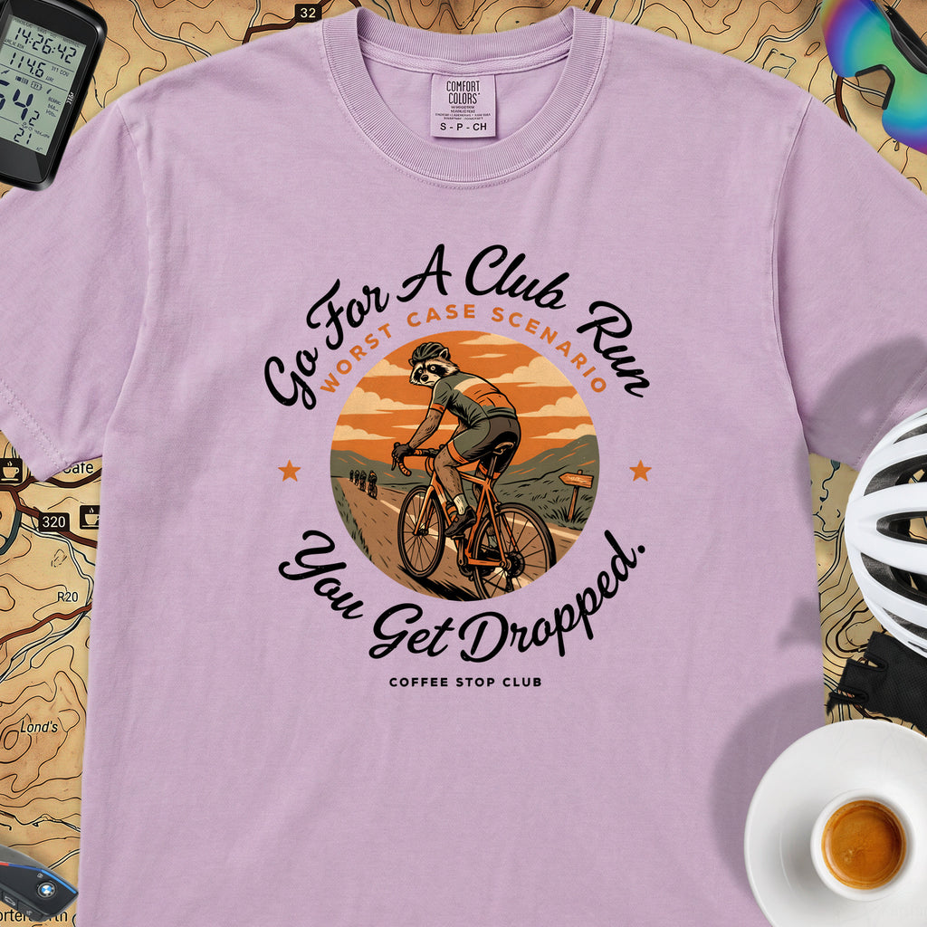 Cyclist Get Dropped T‑Shirt — Orchid