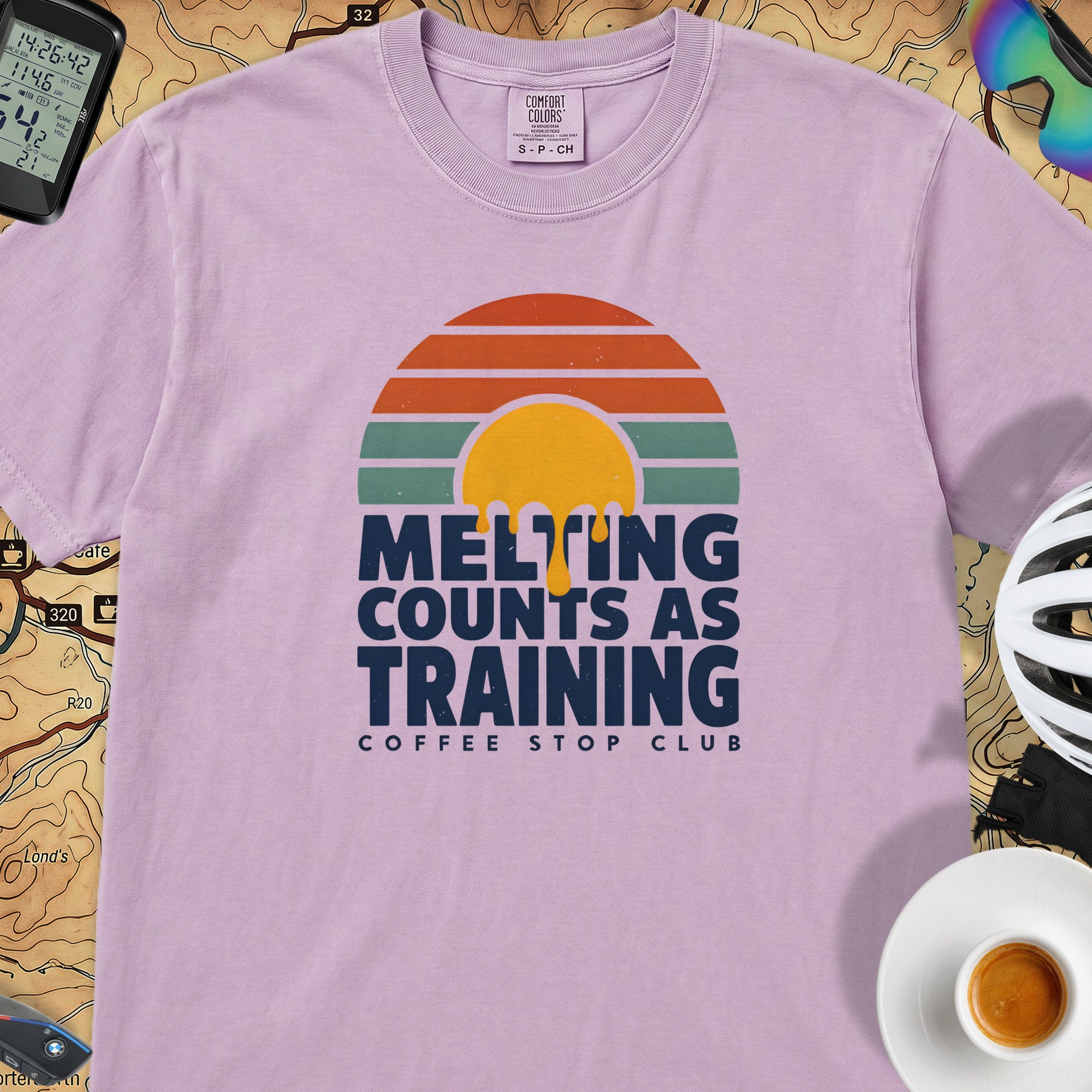 Melting Counts Cycling T-Shirt — Orchid