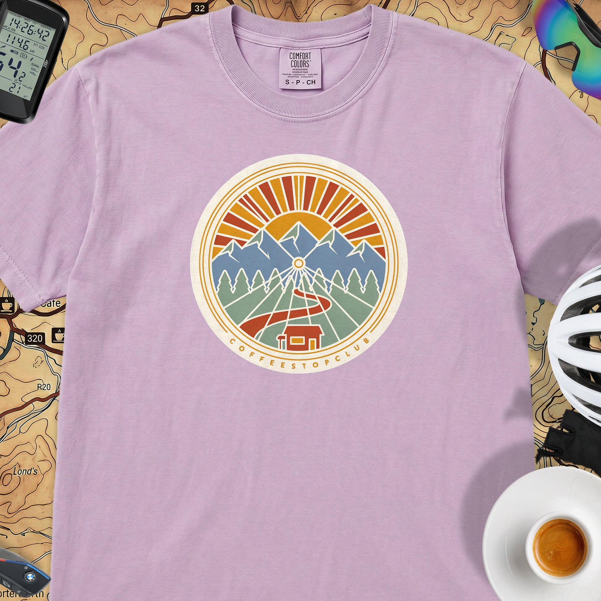 Wheel Base Cycling T-Shirt — Orchid
