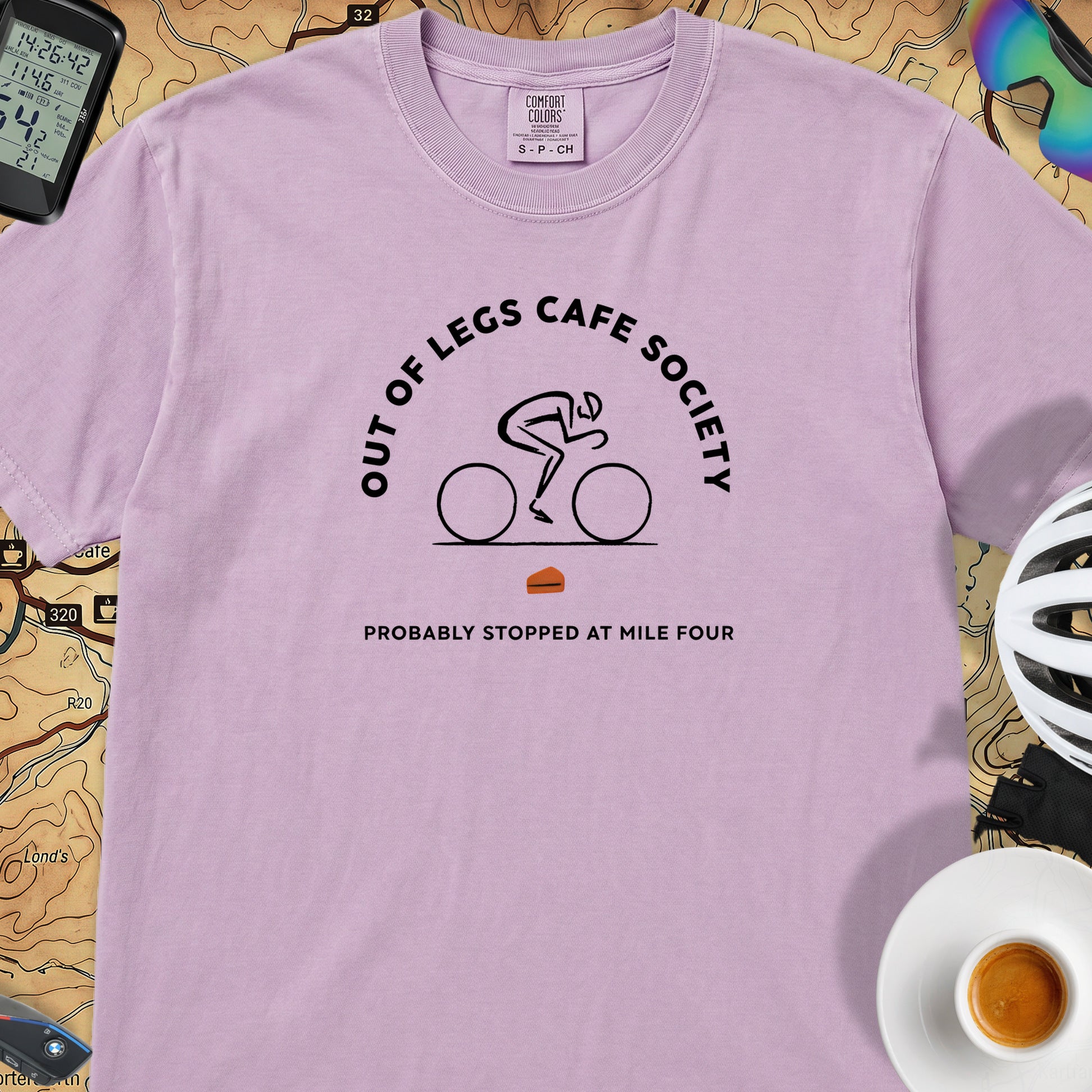 Out of Legs Society Cyclist T-Shirt — Orchid