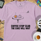 Cake Will Wait Cycling T-Shirt — Orchid