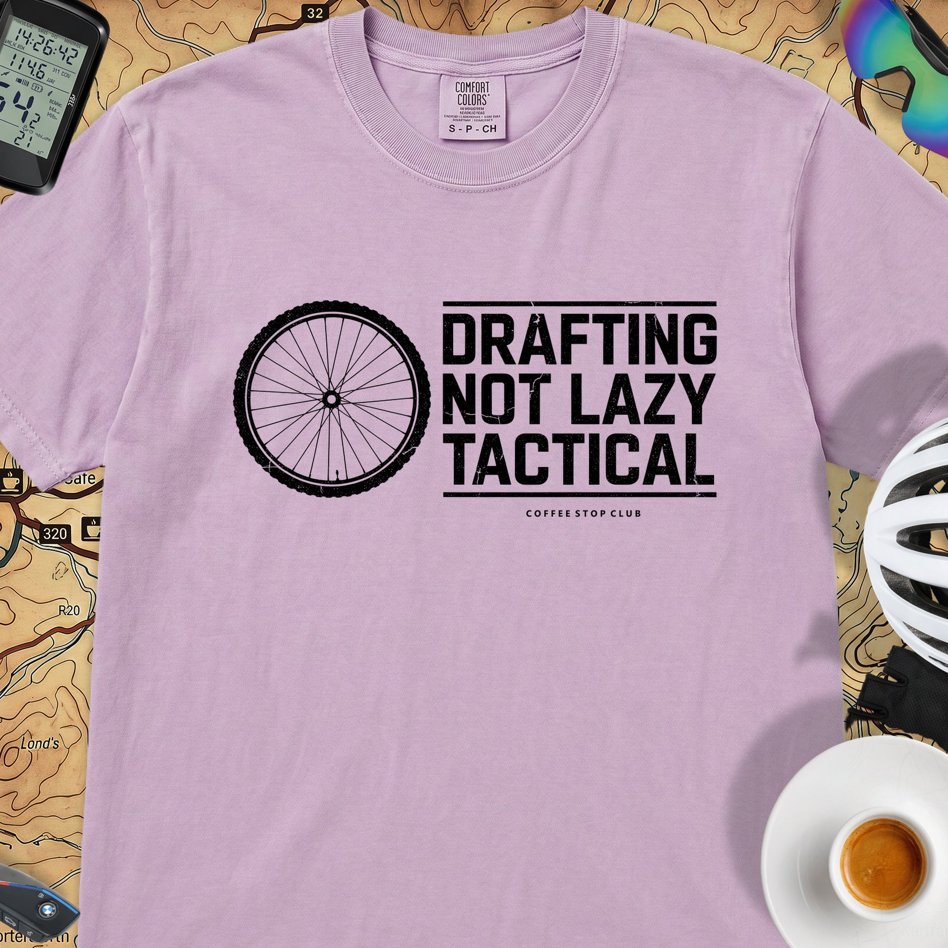Drafting Not Lazy T-Shirt — Orchid