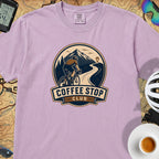 Coffee Stop Club Riders T-Shirt — Orchid
