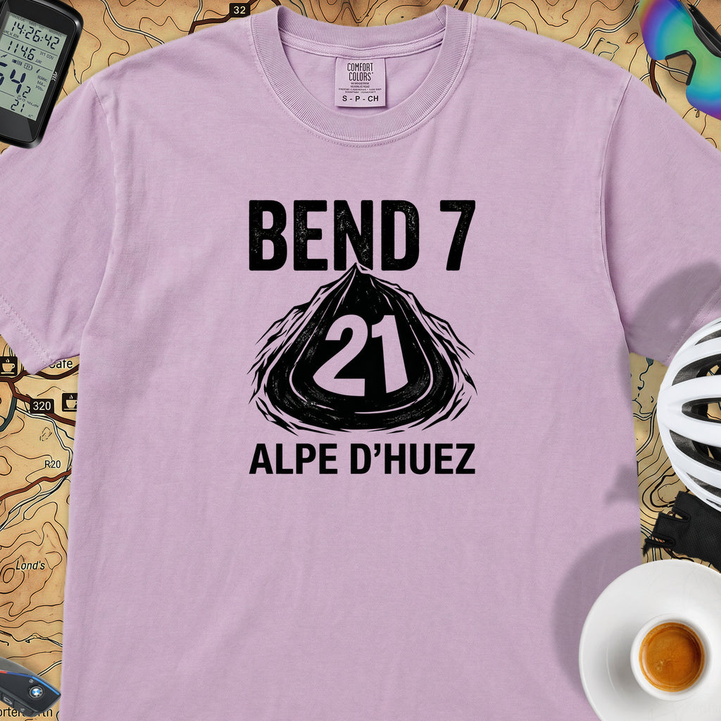 Bend 7 Alpe d'Huez Cyclist T-Shirt — Orchid