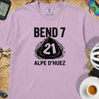 Bend 7 Alpe d'Huez Cyclist T-Shirt — Orchid
