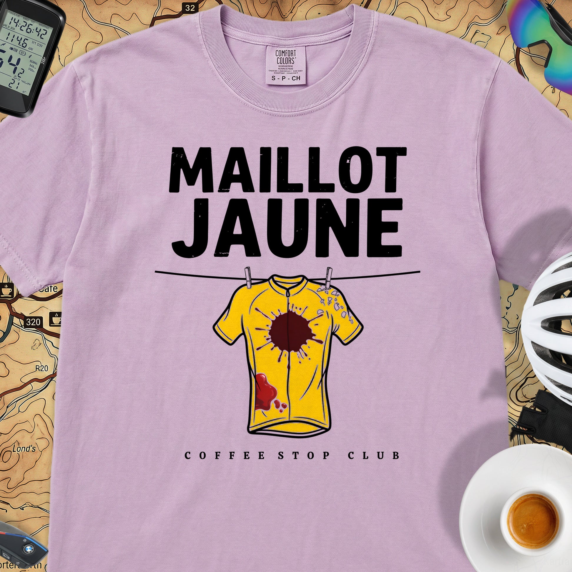 Yellow Jersey TdF Cyclist T-Shirt — Orchid