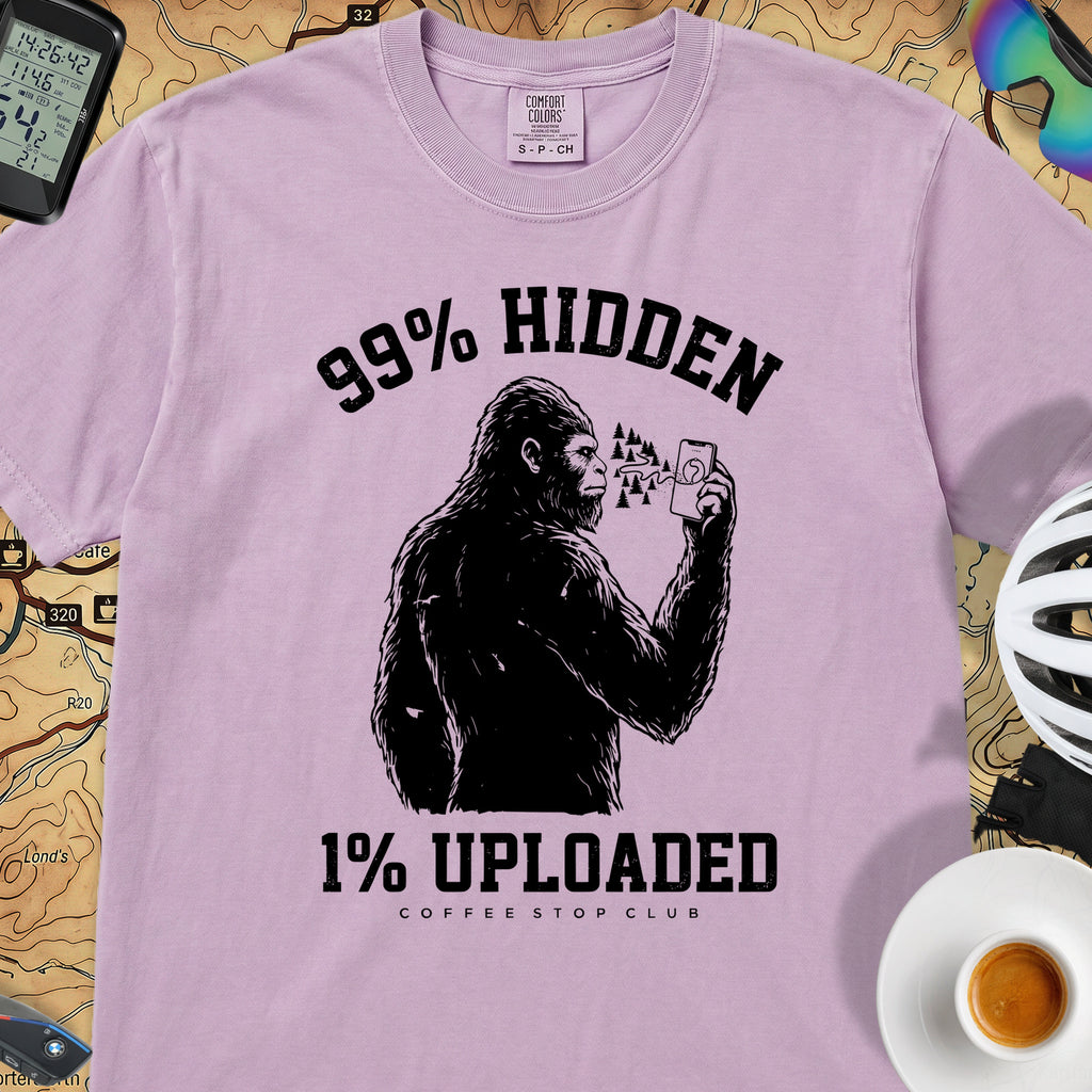 99% Hidden 1% Uploaded Cycling T-Shirt — Orchid