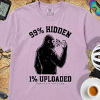 99% Hidden 1% Uploaded Cycling T-Shirt — Orchid