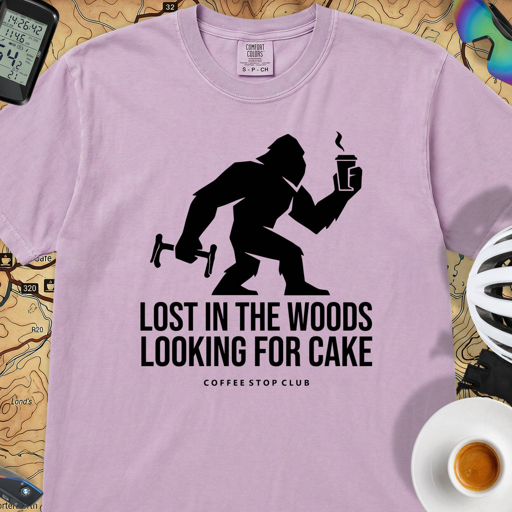 Lost in the Woods Bigfoot T‑Shirt — Orchid