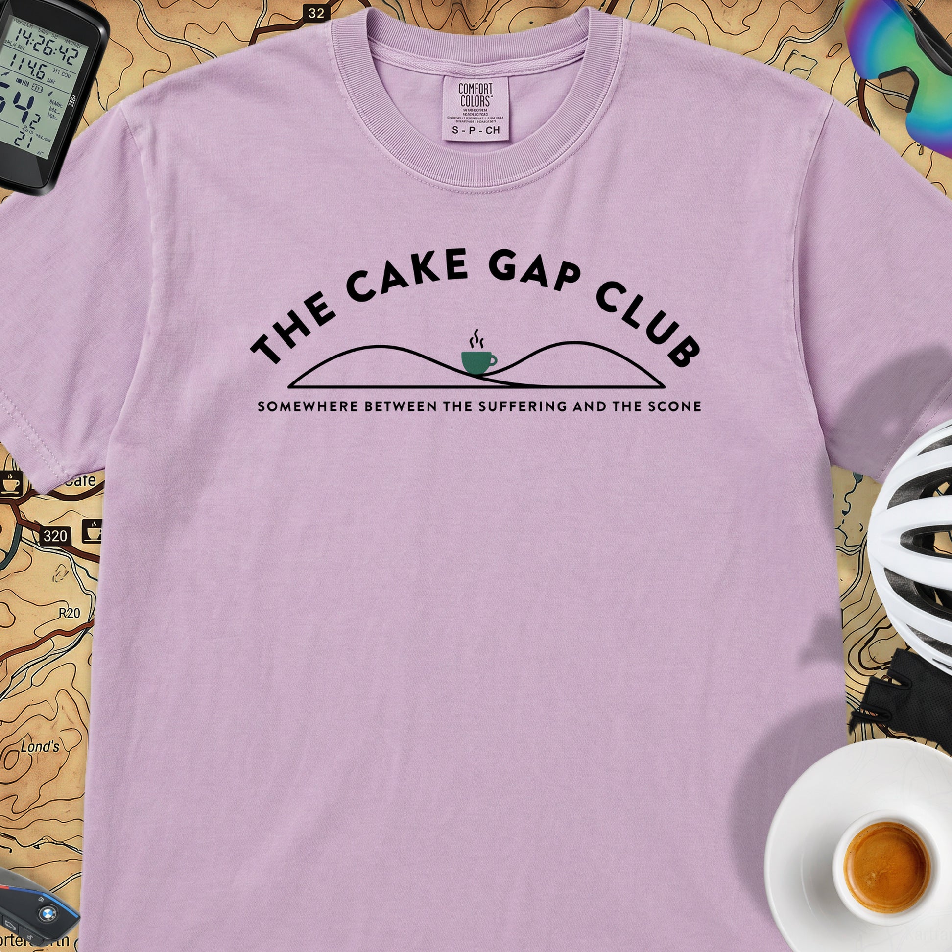 The Cake Gap Cyclist T-Shirt — Orchid