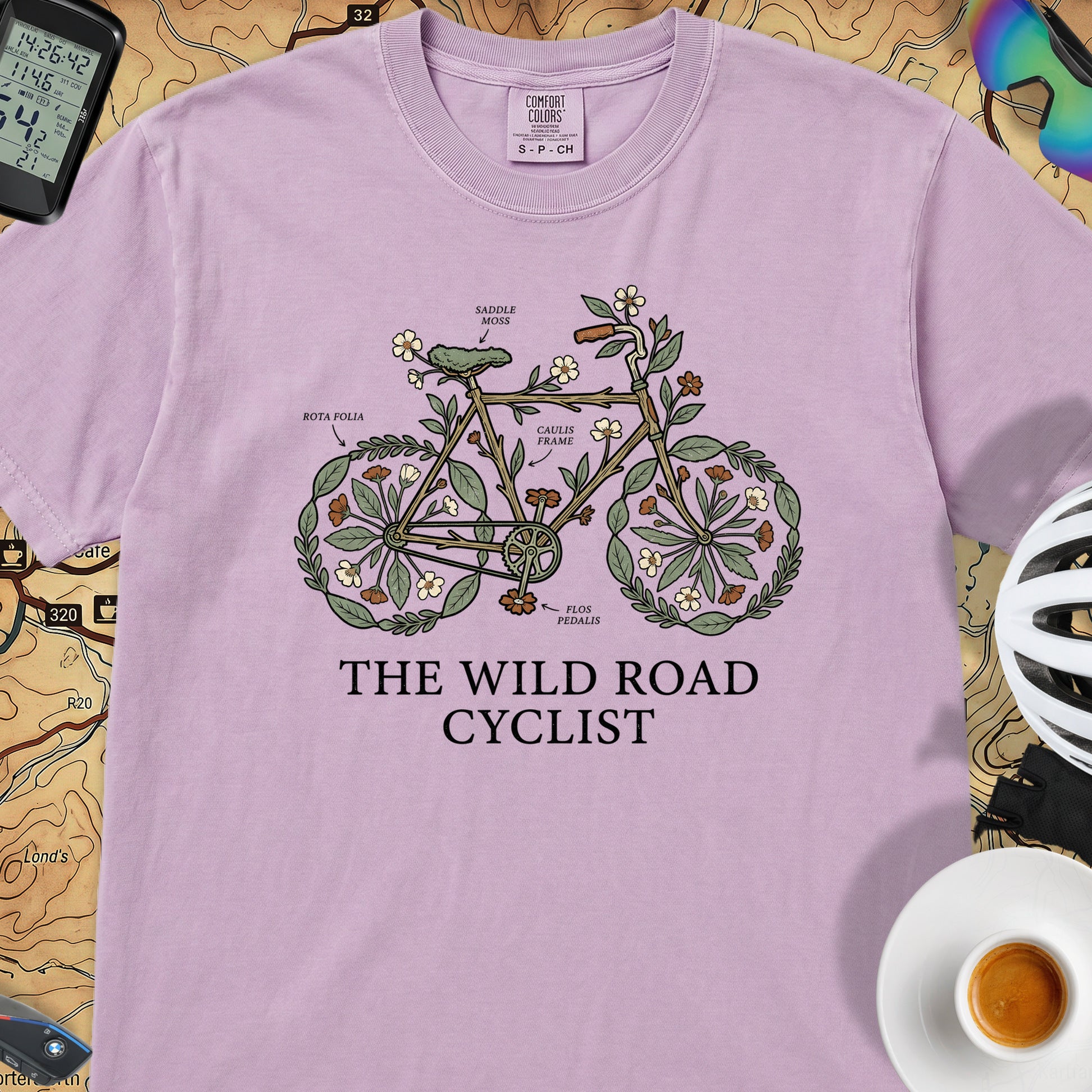 Wild Road Cyclist T-Shirt — Orchid