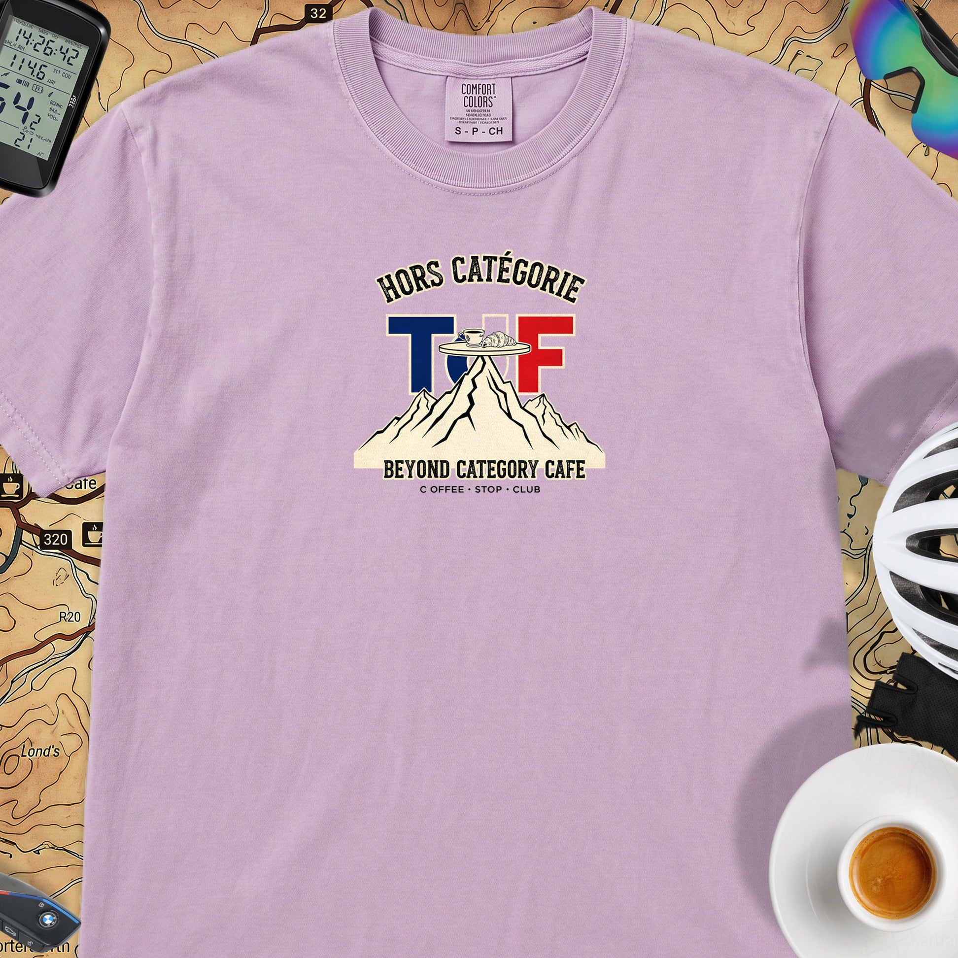 Hors Catégorie TdF Cycling T-Shirt — Orchid