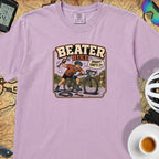 Beater Bike Comic T‑Shirt — Orchid